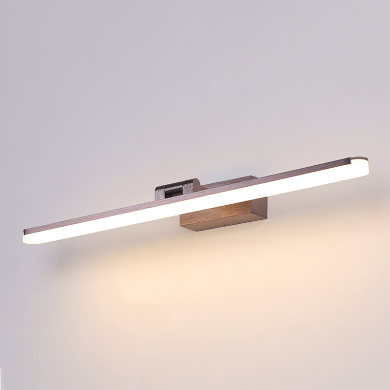 Contemporary Bathroom Vanity Light Single LED Metal Bath Bar in Matte Golden/Silver