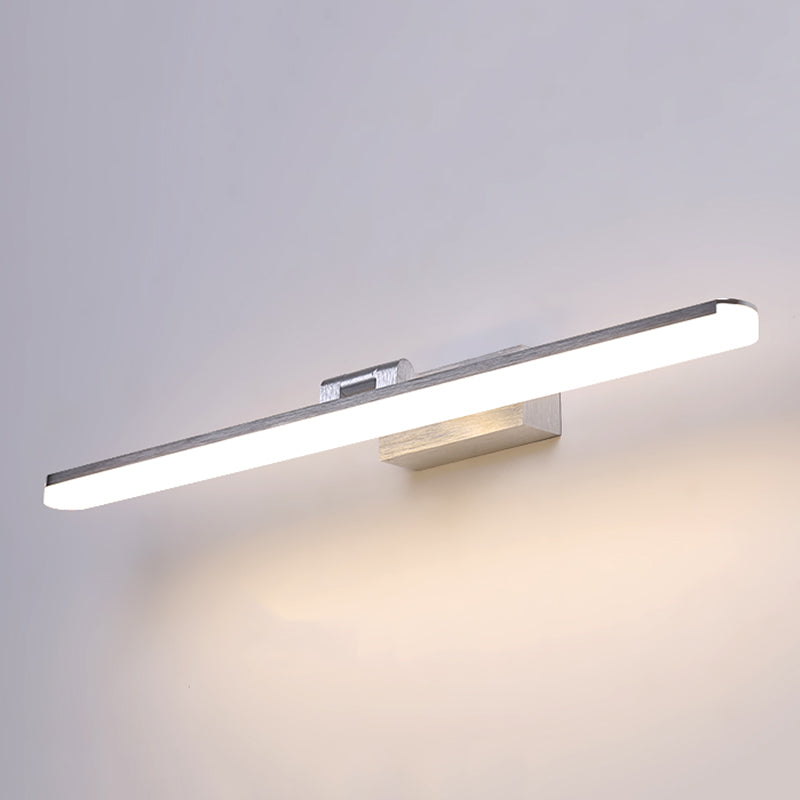 Contemporary Bathroom Vanity Light Single LED Metal Bath Bar in Matte Golden/Silver