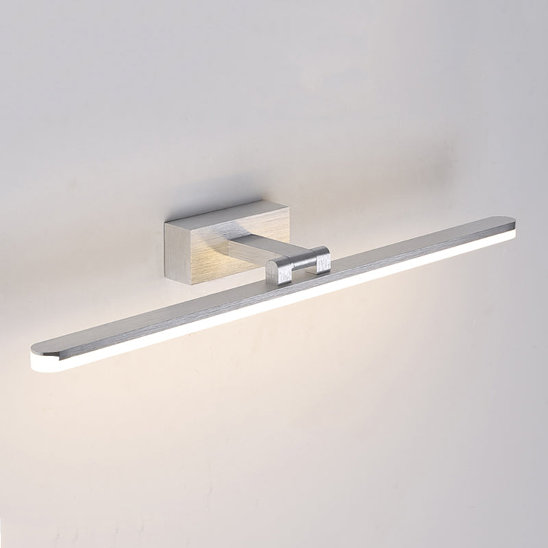 Contemporary Bathroom Vanity Light Single LED Metal Bath Bar in Matte Golden/Silver