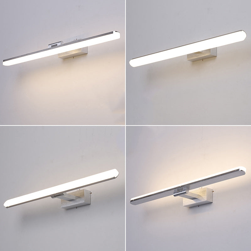 Contemporary Bathroom Vanity Light Single LED Metal Bath Bar in Matte Golden/Silver