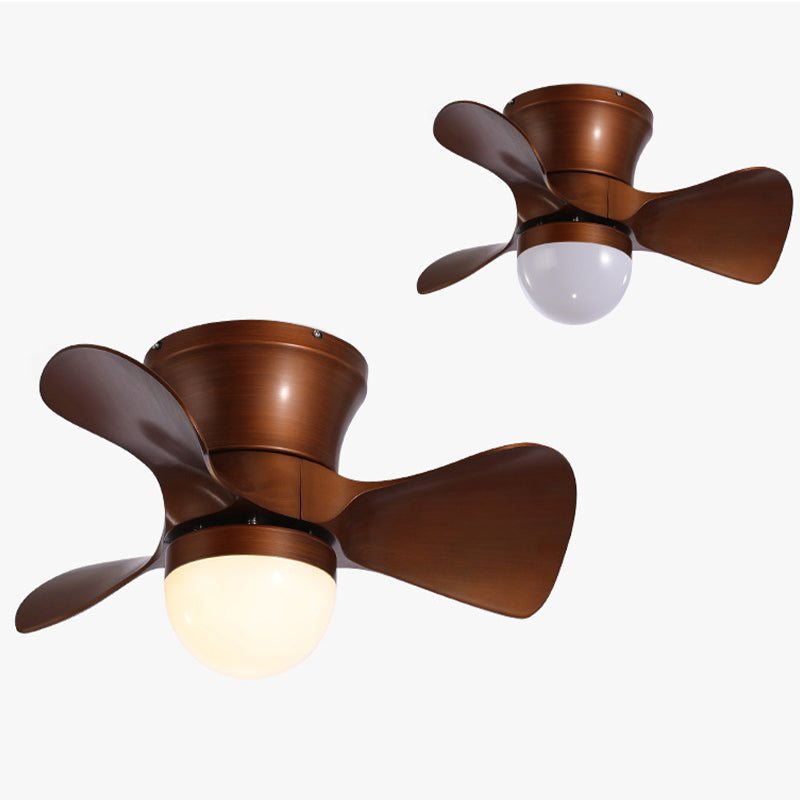 Nordic Style Ceiling Fan Lamp LED Round Shape Ceiling Fan Light for Children's Room