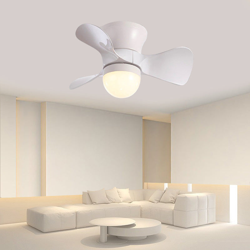 Nordic Style Ceiling Fan Lamp LED Round Shape Ceiling Fan Light for Children's Room