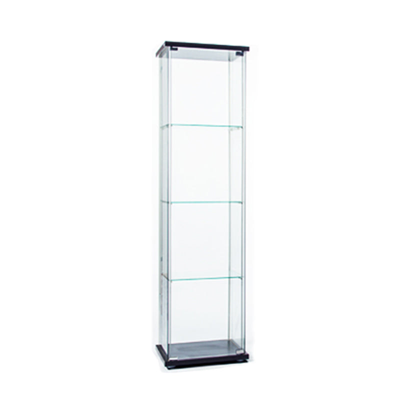 Tempered Glass Curio Cabinet Modern Standard Cabinet for Dining Room