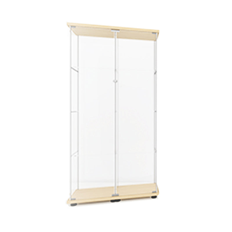 Tempered Glass Curio Cabinet Modern Standard Cabinet for Dining Room