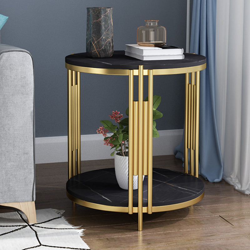 Contemporary Accent Table Nightstand Open Storage Bedside Cabinet for Bedroom