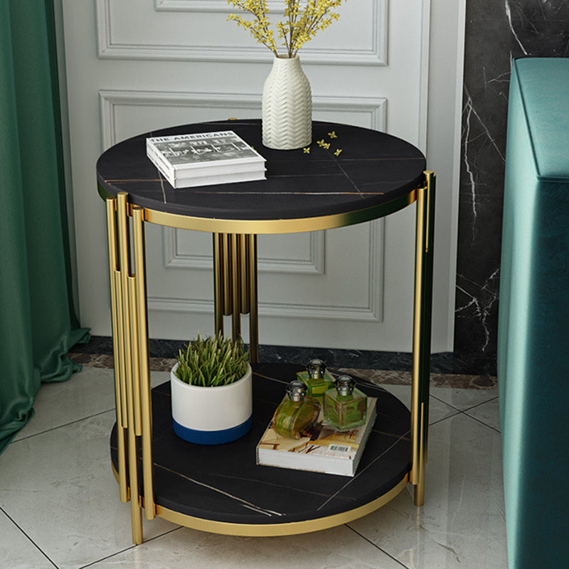 Contemporary Accent Table Nightstand Open Storage Bedside Cabinet for Bedroom