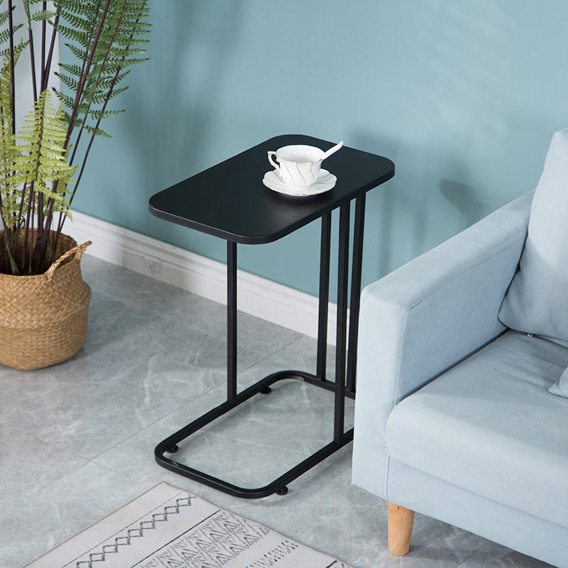 Glam Accent Table Nightstand Stone Bedside Cabinet for Bedroom