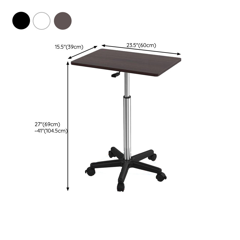 15" Wide Contemporary Standing Desk Adjustable Wooden Writing Desk