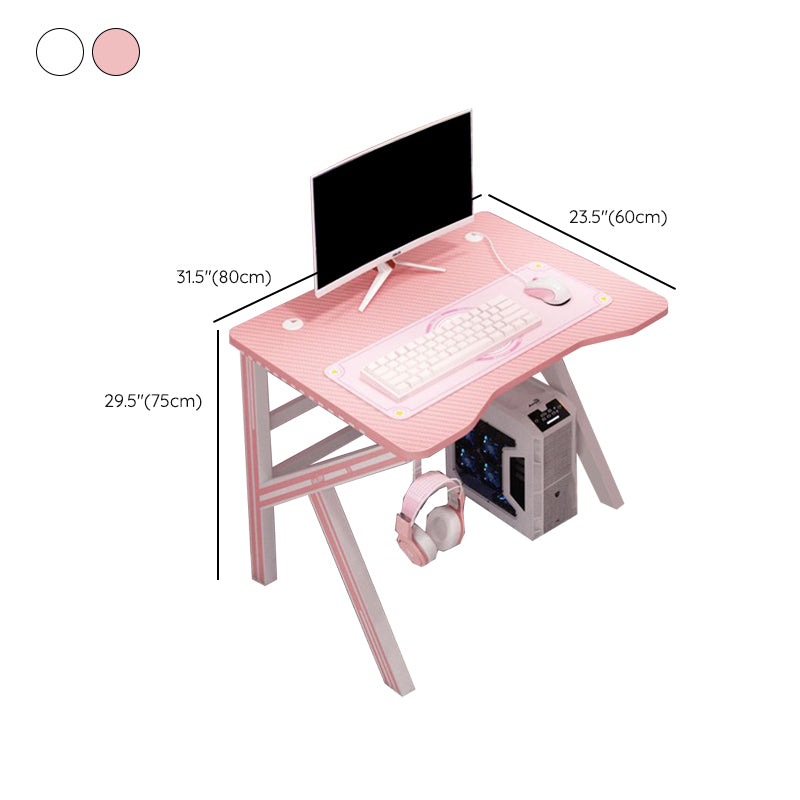 Contemporary Cable Management Computer Desk Dormitory Gaming Desk