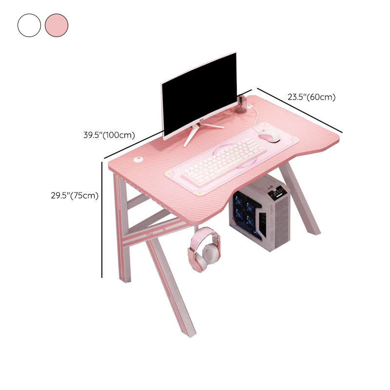 Contemporary Cable Management Computer Desk Dormitory Gaming Desk