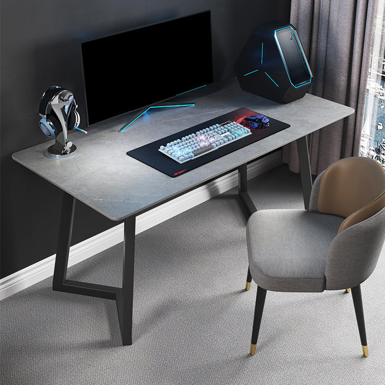 Stone 29.53" Tall Gaming Desk Rectangular Computer Desk with Parsons Base