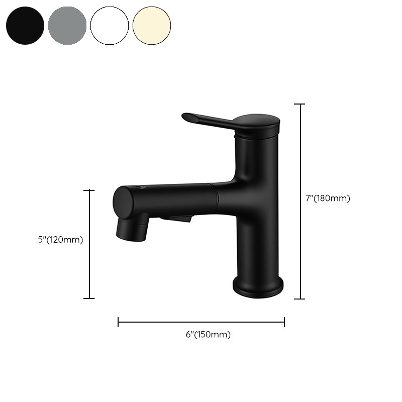 Modern Vessel Sink Faucet Copper Single Handle Low Arc Vessel Faucet for Bathroom