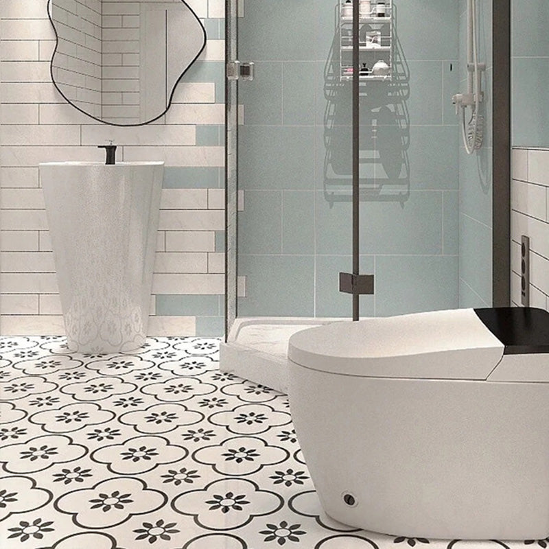 Square Ceramic Matte Straight Edge Singular Tile Moroccan Bathroom Floor