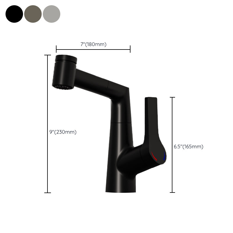 Basin Lavatory Faucet Solid Color Modern Vessel Sink Faucet for Bathroom