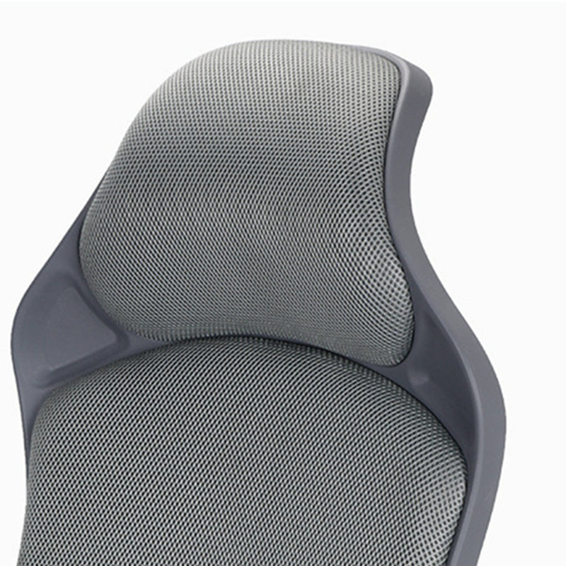 Modern Desk Chair Mesh Conference Chair High-Back Chair in Gray