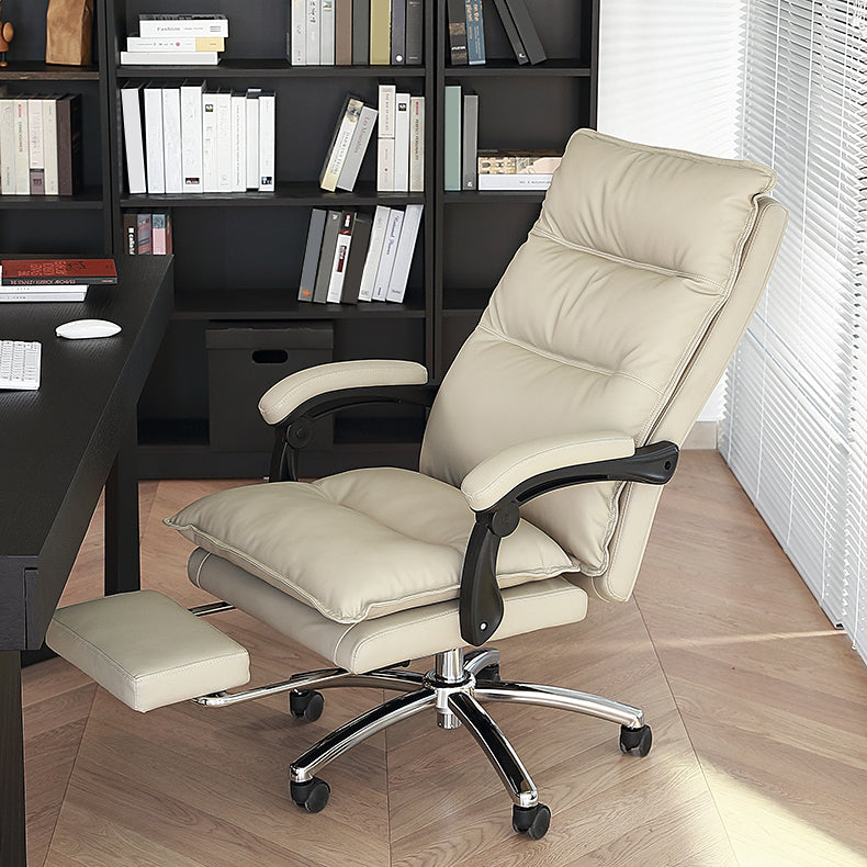 Modern Faux Leather Executive Chair High Back Swivel Office Chair