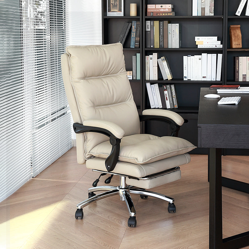 Modern Faux Leather Executive Chair High Back Swivel Office Chair