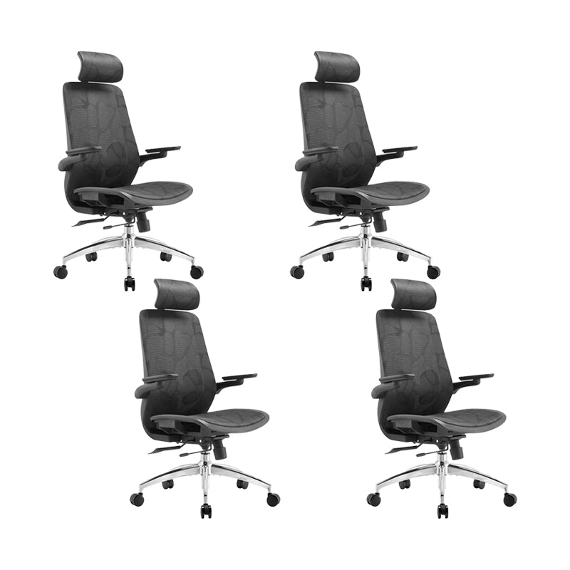 Contemporary Tilt Mechanism Microfiber Chair Task High Back Swivel Chair