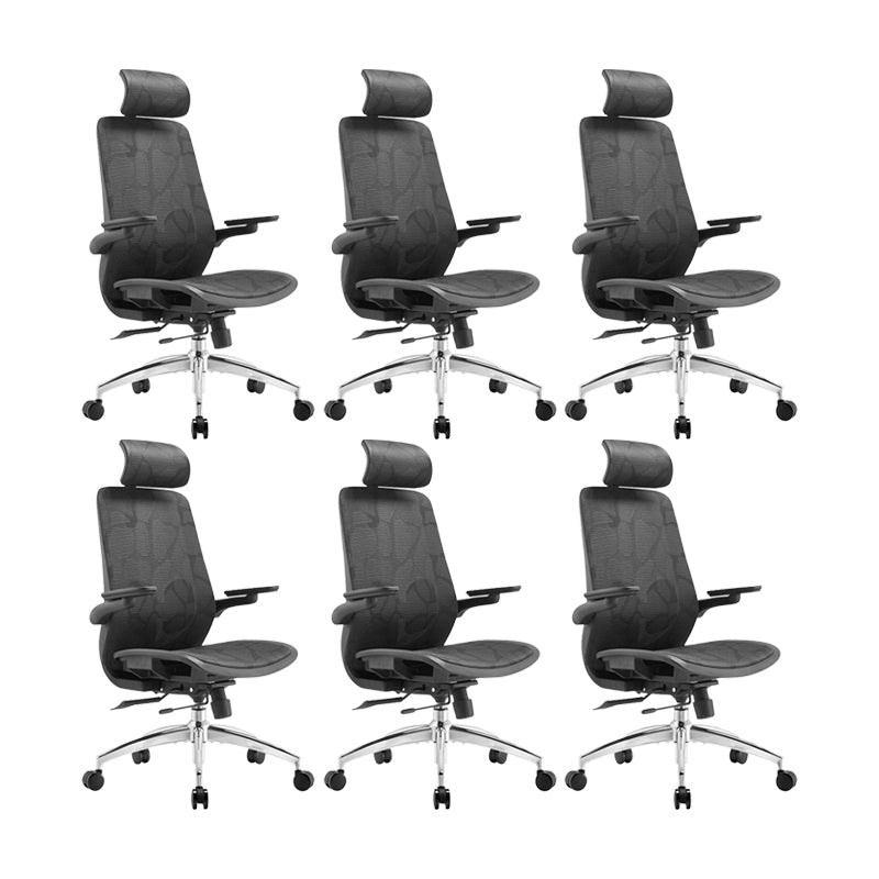 Contemporary Tilt Mechanism Microfiber Chair Task High Back Swivel Chair