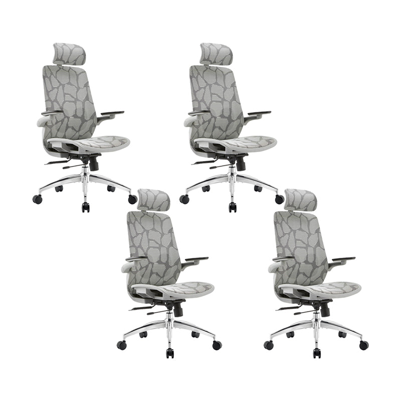 Contemporary Tilt Mechanism Microfiber Chair Task High Back Swivel Chair