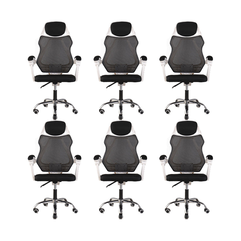 Contemporary Desk Chair Breathable AirGrid Black Office Chair