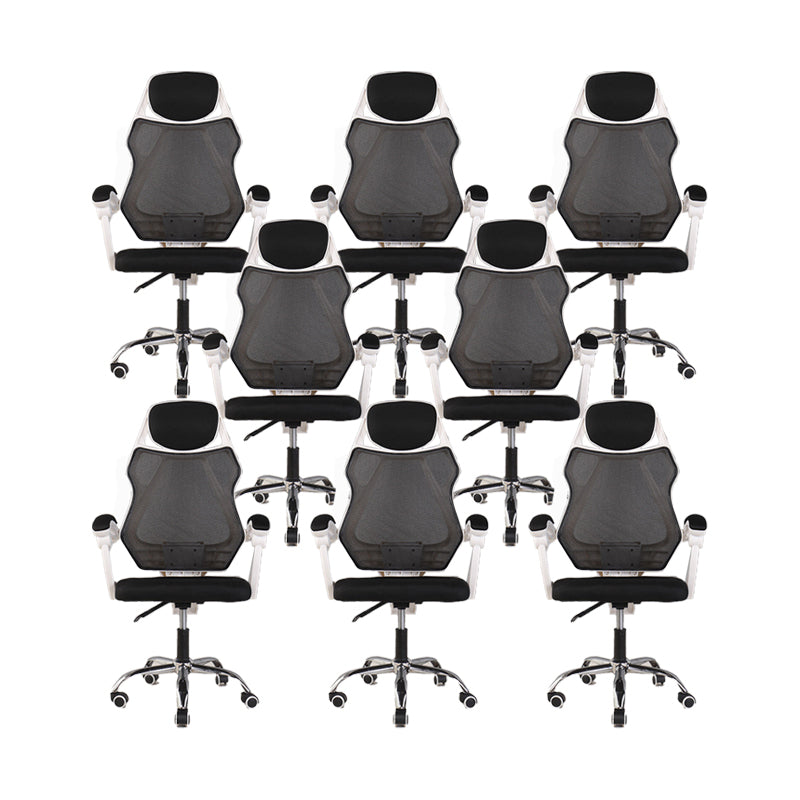 Contemporary Desk Chair Breathable AirGrid Black Office Chair