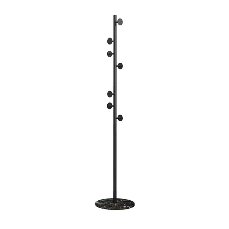 Contemporary Metal Hall Stand Free Standing with Hooks Coat Hanger