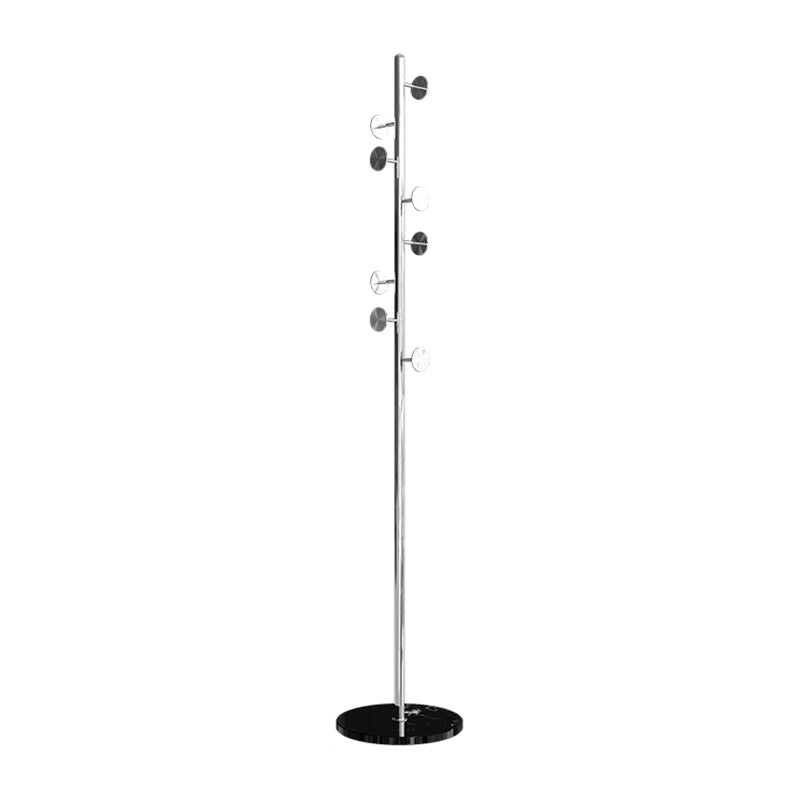 Gorgeous Coat Hanger Stainless Steel Coat Rack with Marble Bottom