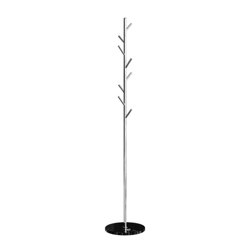 Gorgeous Coat Hanger Stainless Steel Coat Rack with Marble Bottom