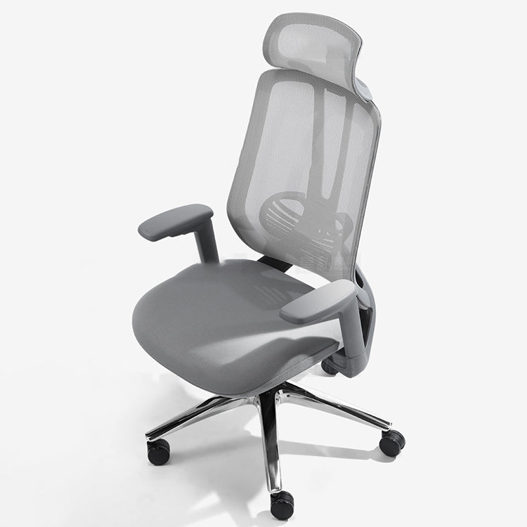 Mesh Swivel Ergonomic Chair Fixed Arms Adjustable Seat Height Office Chair