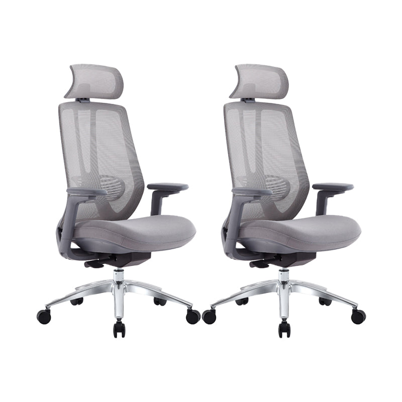 Mesh Swivel Ergonomic Chair Fixed Arms Adjustable Seat Height Office Chair