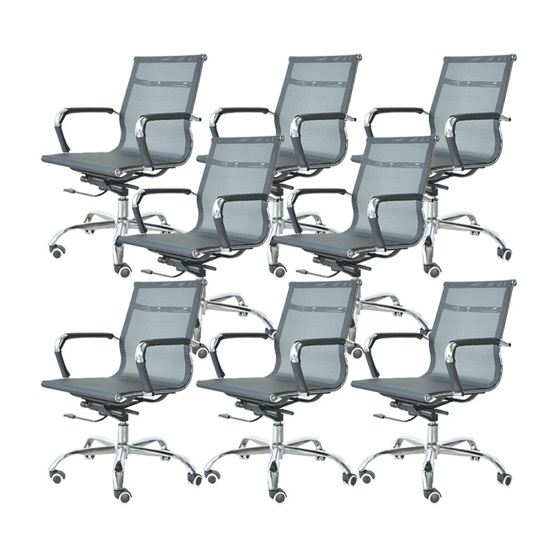 Modern Arms Included Office Chair No Distressing Chrome Frame Chair