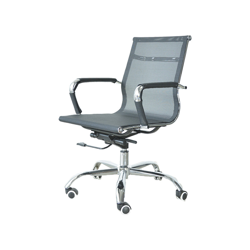 Modern Arms Included Office Chair No Distressing Chrome Frame Chair