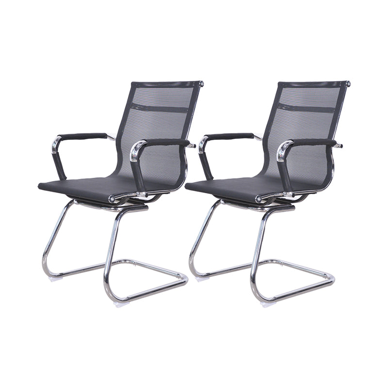 Modern Arms Included Office Chair No Distressing Chrome Frame Chair