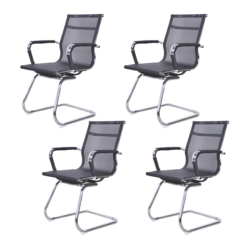 Modern Arms Included Office Chair No Distressing Chrome Frame Chair