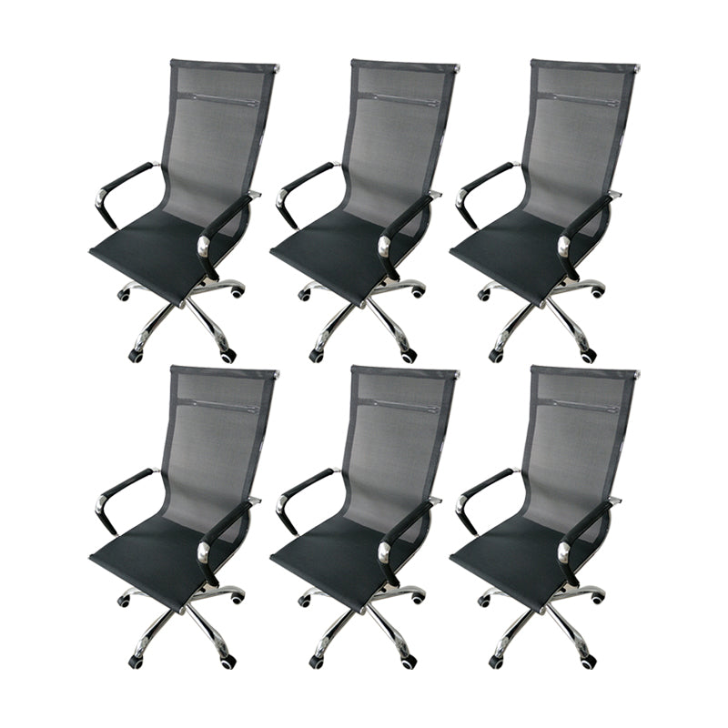 Modern Arms Included Office Chair No Distressing Chrome Frame Chair