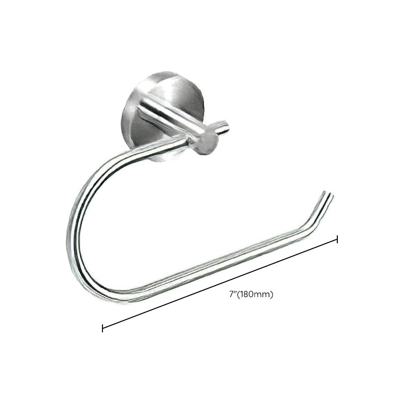 Metal Simple Bathroom Accessory as Individual or as a Set in Silver