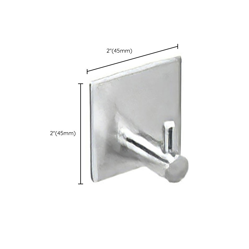 Metal Simple Bathroom Accessory as Individual or as a Set in Silver