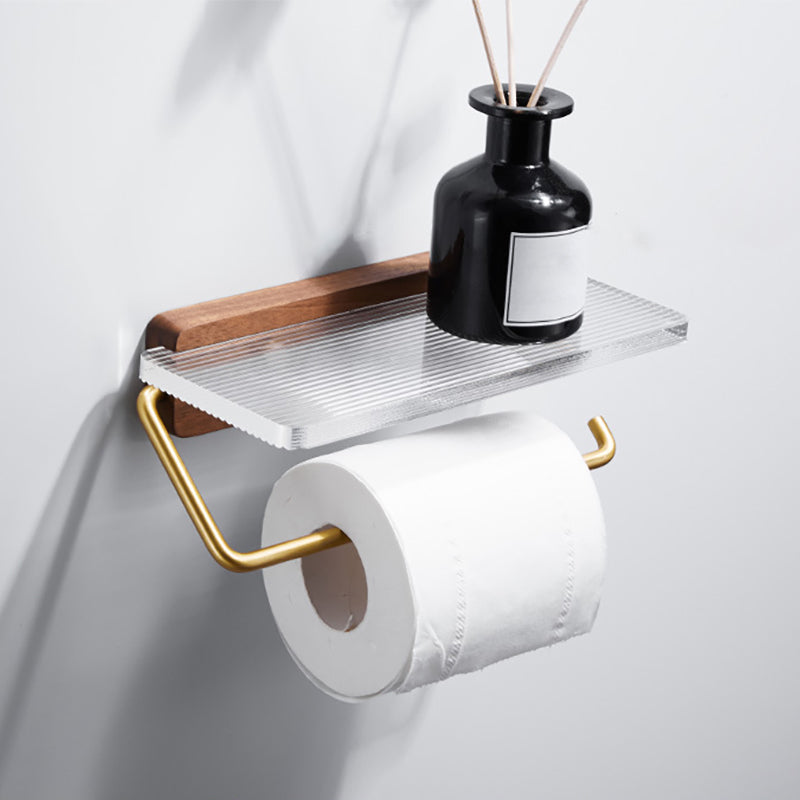 Metal Minimalist Bathroom Accessory as Individual or as a Set in Gold