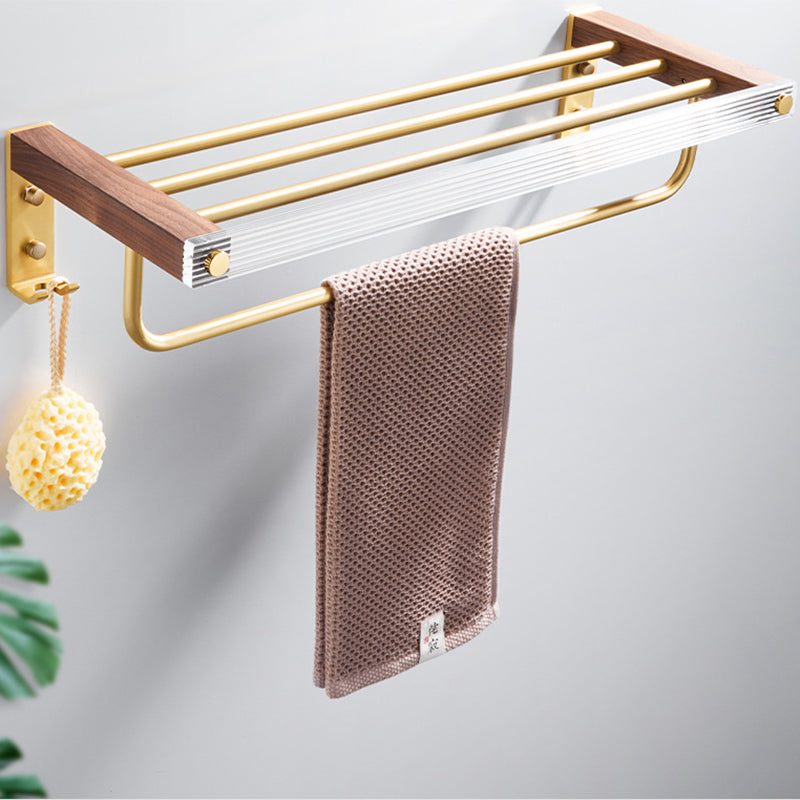 Metal Minimalist Bathroom Accessory as Individual or as a Set in Gold