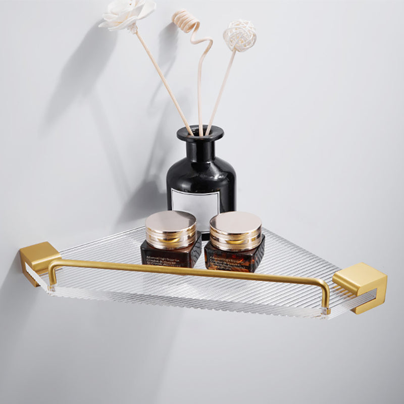 Metal Minimalist Bathroom Accessory as Individual or as a Set in Gold