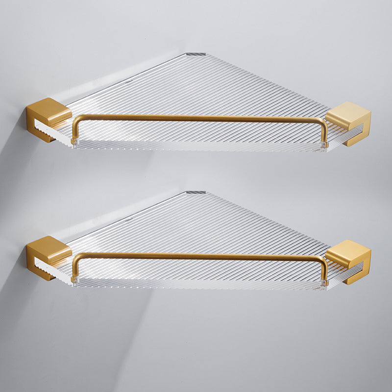 Metal Minimalist Bathroom Accessory as Individual or as a Set in Gold