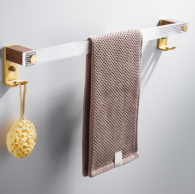 Metal Minimalist Bathroom Accessory as Individual or as a Set in Gold