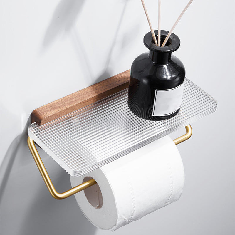 Metal Minimalist Bathroom Accessory as Individual or as a Set in Gold