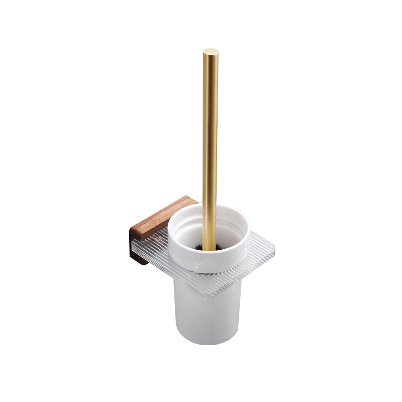 Metal Minimalist Bathroom Accessory as Individual or as a Set in Gold