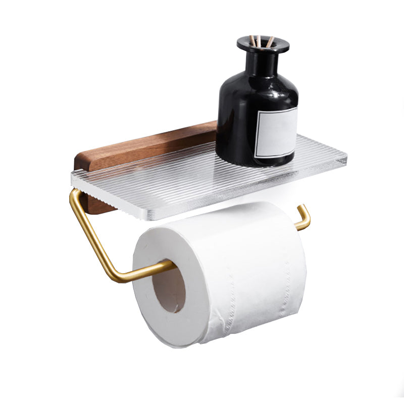 Metal Minimalist Bathroom Accessory as Individual or as a Set in Gold