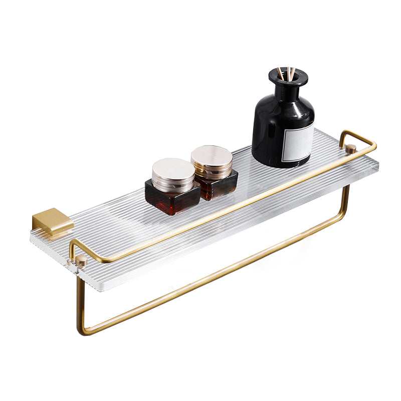 Metal Minimalist Bathroom Accessory as Individual or as a Set in Gold