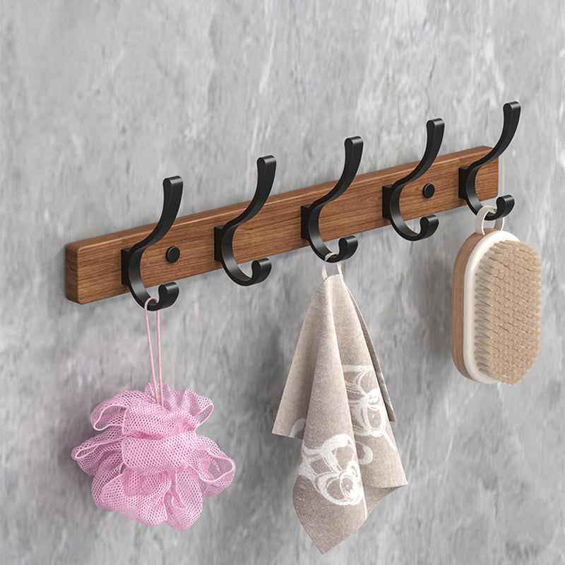 Metal and Wood Bathroom Accessory as Individual or as a Set without Punching