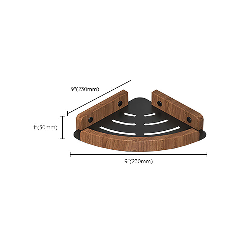 Metal and Wood Bathroom Accessory as Individual or as a Set without Punching