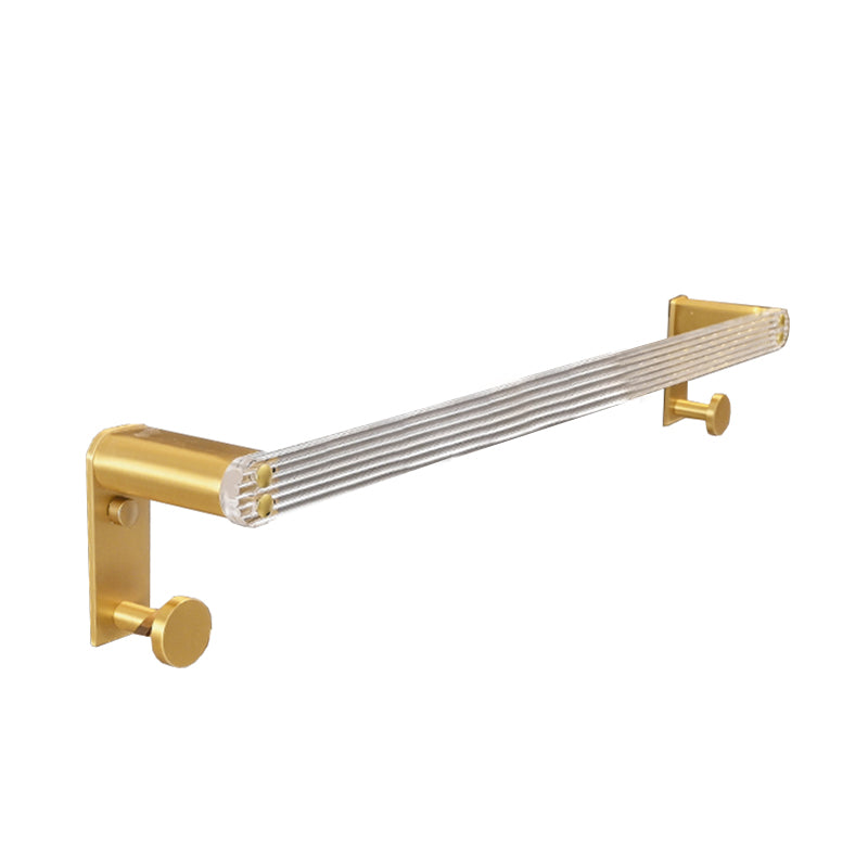 Metal and Acrylic Bathroom Accessory as Individual or as a Set in Gold